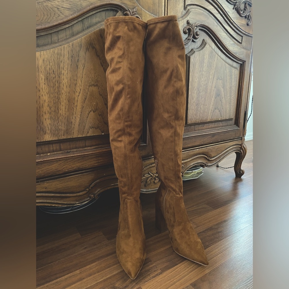 Steve Madden over the knee suede boots